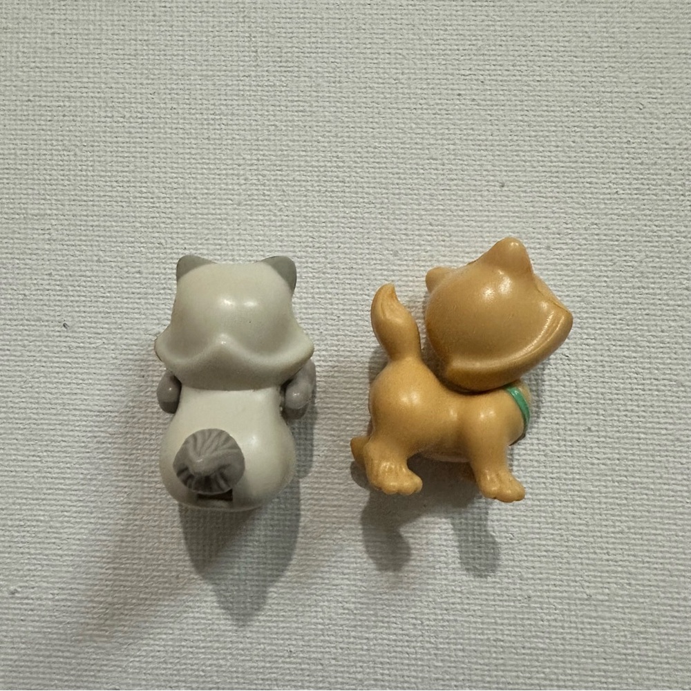 LITTLEST PET SHOP CUTESY KITTENS W TOY KITTY FOOD KENNER VINTAGE LPS RARE 1992 - Picture 4 of 12